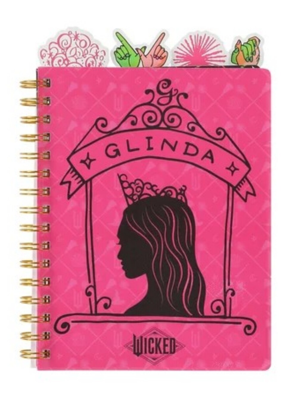 Glinda Pink Spiral Notebook by Wicked